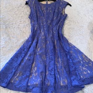 Purple lace dress